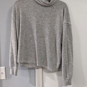 Universal thread gray cowl / crop sweatshirt